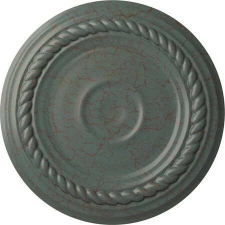 Ekena Millwork Small Alexandria Ceiling Medallion (Canopies up to 4 5/8"), 7 7/8"OD x 3/4"P, Cloud Burst Crackle CM07ALCBC